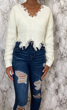 Load image into Gallery viewer, Cream Cropped Sweater
